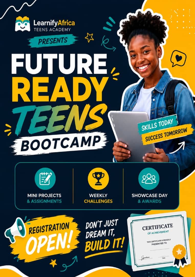 Future Ready Teen Summer Bootcamp Flier